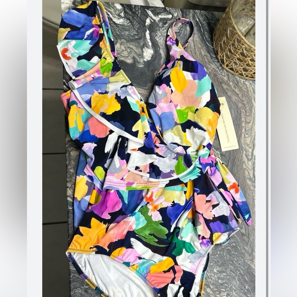 New Gottex Multicolor Floral Bikini size 14 - Picture 6 of 13